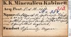Etiketten zu Calcit (NHMW-MIN-As334)